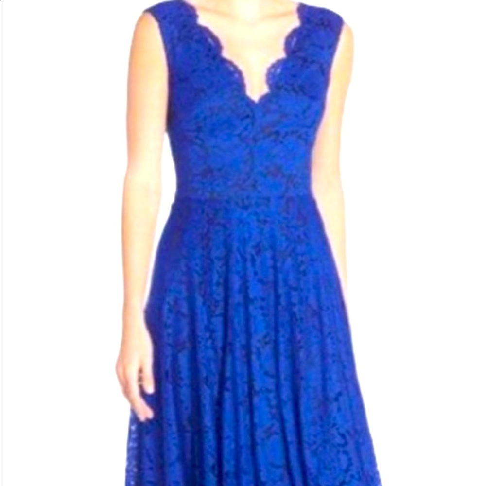 Vera Wang Dress - Size 6 - Cobalt Blue